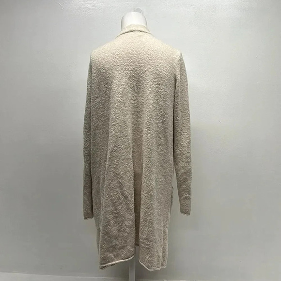 Barefoot Dreams CozyChic Lite Long Weekend Cardi Open Front Cardigan Tan Small - Picture 4 of 11